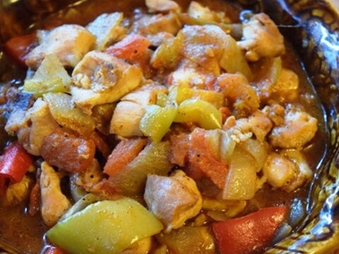 トルコ料理★鶏肉のカヴルマ(炒め物)